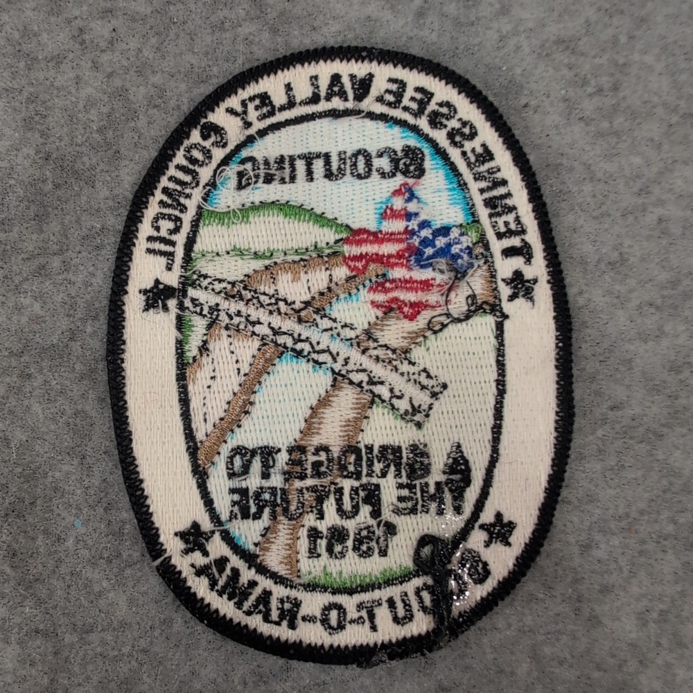 Tennessee Valley Council Scout-O-Rama 1991 Bridge to the Future Boy Scout Patch - Picture 2 of 3